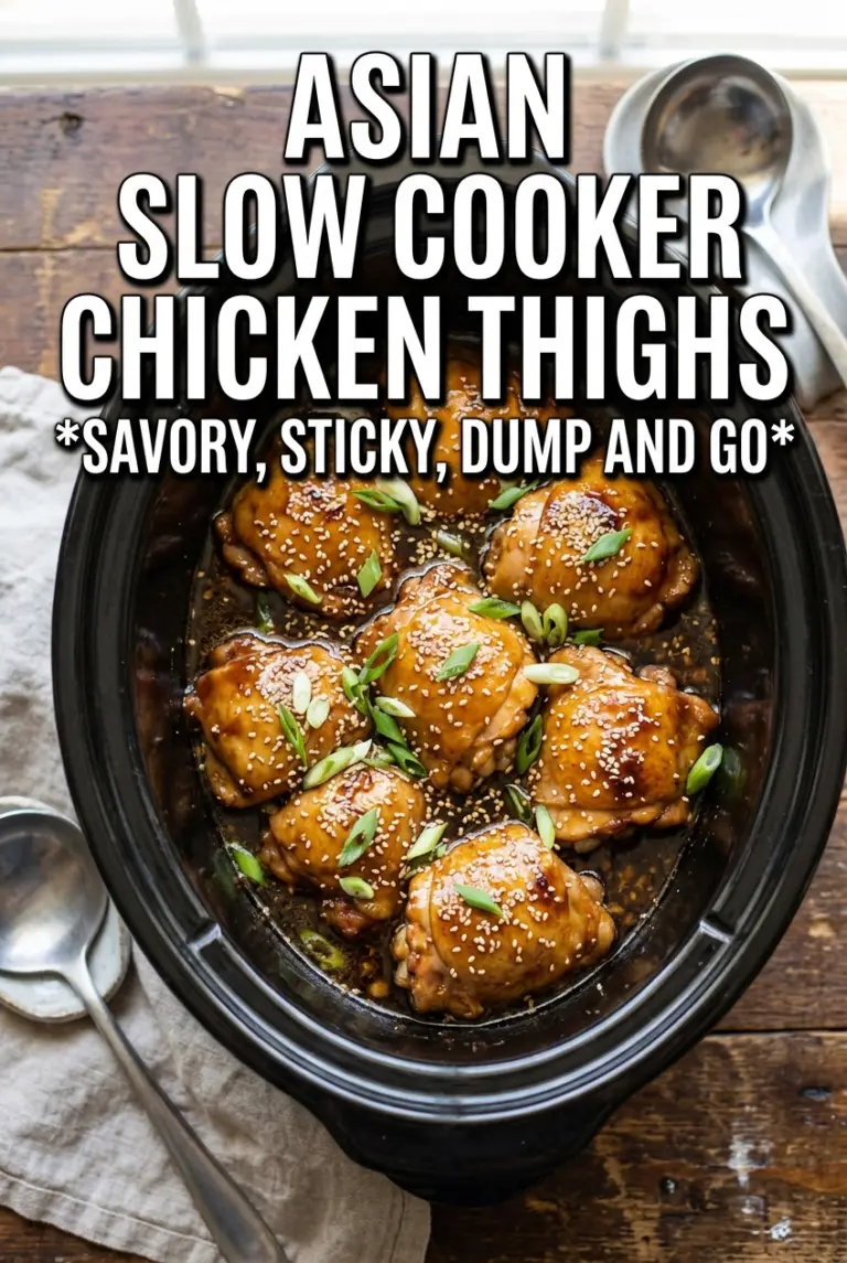 Asian Slow Cooker Chicken Thighs