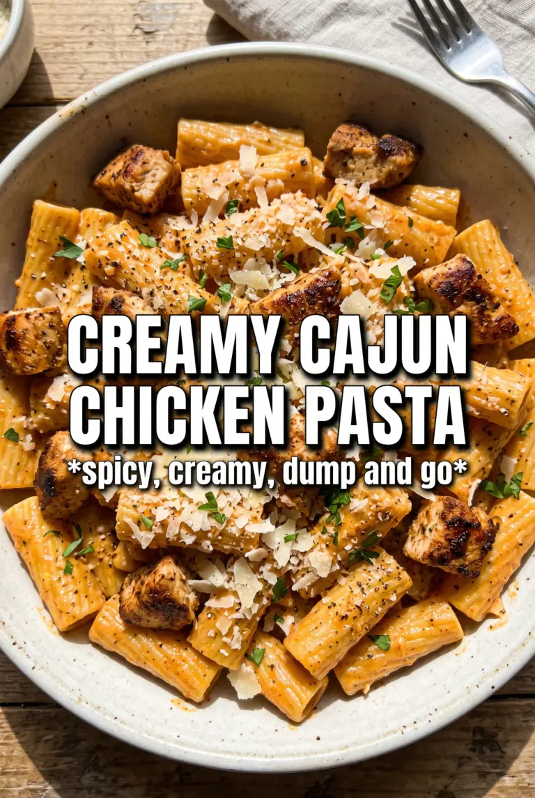 Crock Pot Creamy Cajun Chicken Pasta