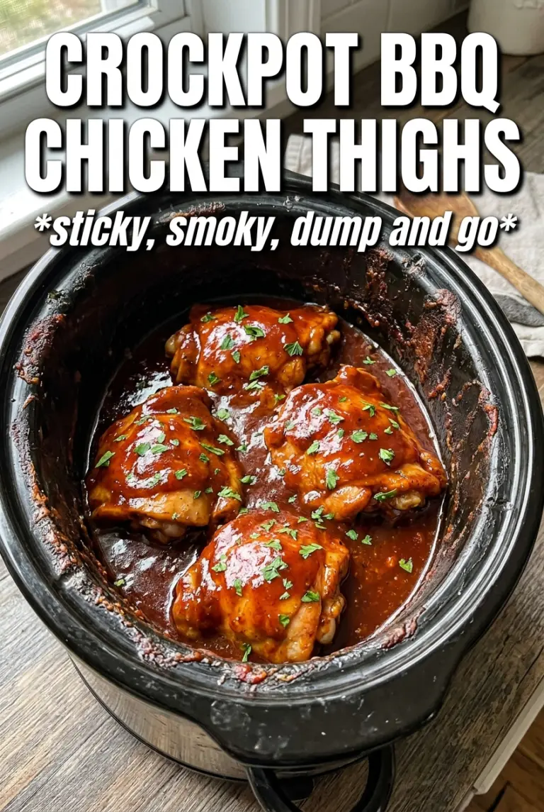 Crockpot BBQ Chicken Thighs