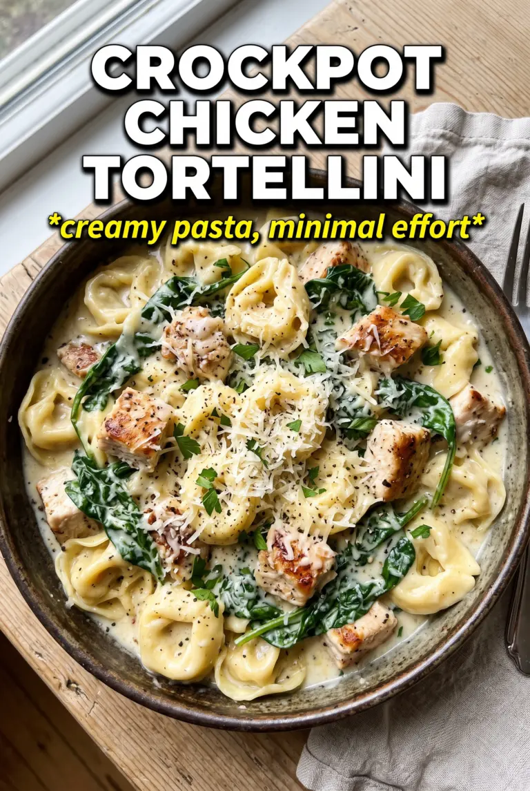 Crockpot Chicken Tortellini