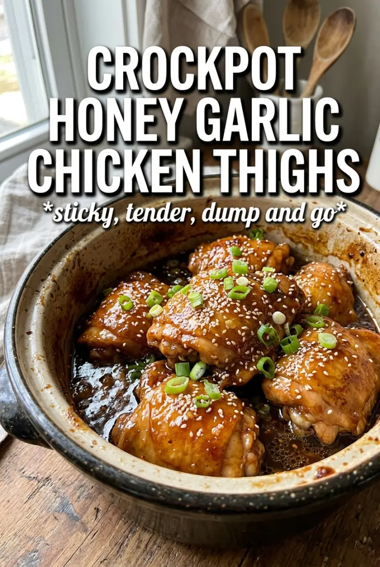 Crockpot Honey Garlic Chicken Thighs
