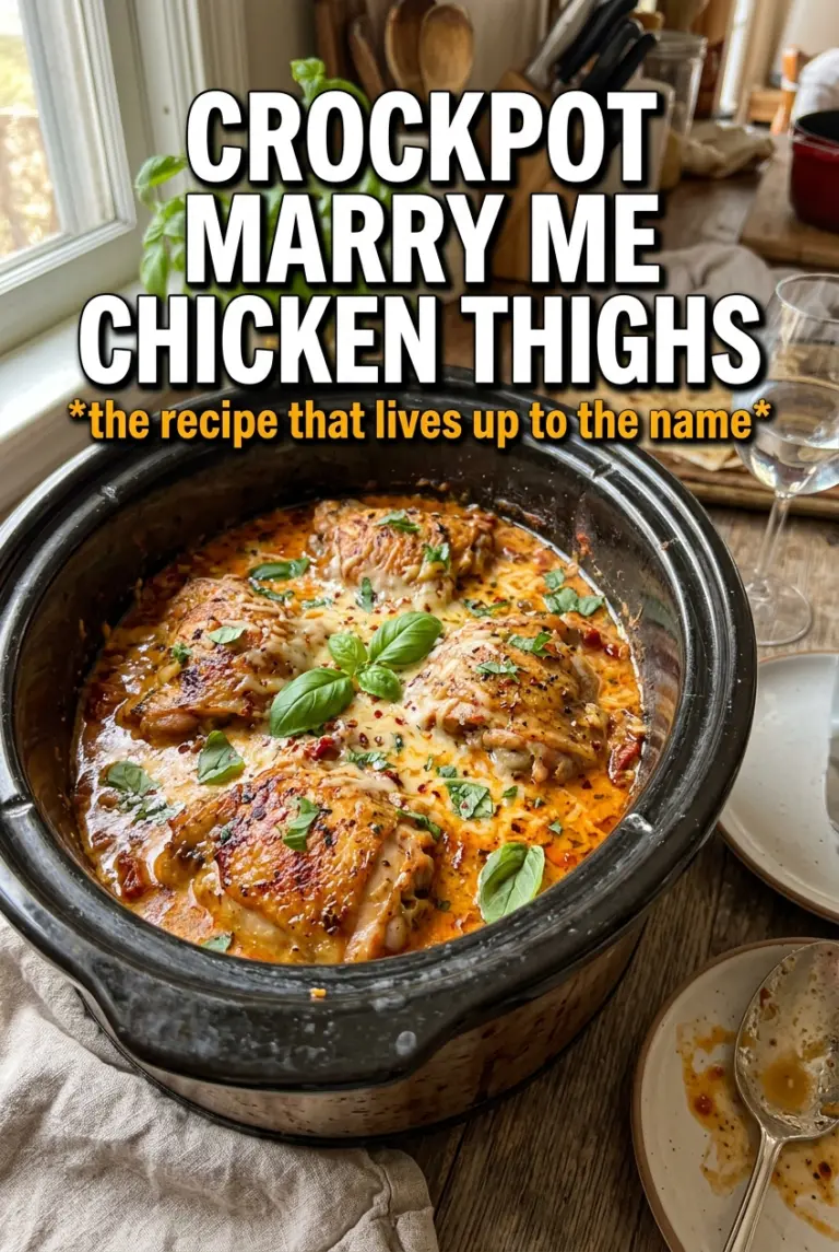 Crockpot Marry Me Chicken Thighs