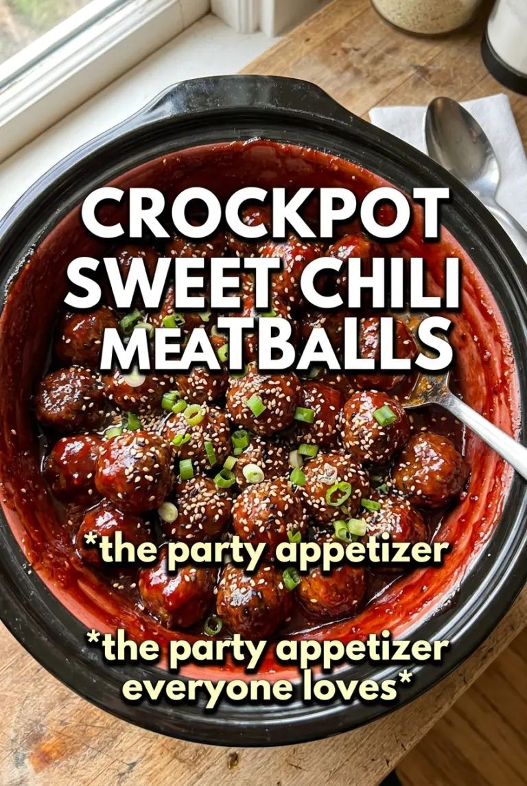 Crockpot Sweet Chili Meatballs