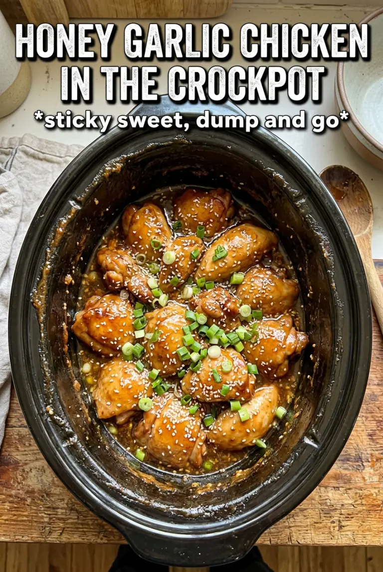 Honey Garlic Chicken In The Crockpot