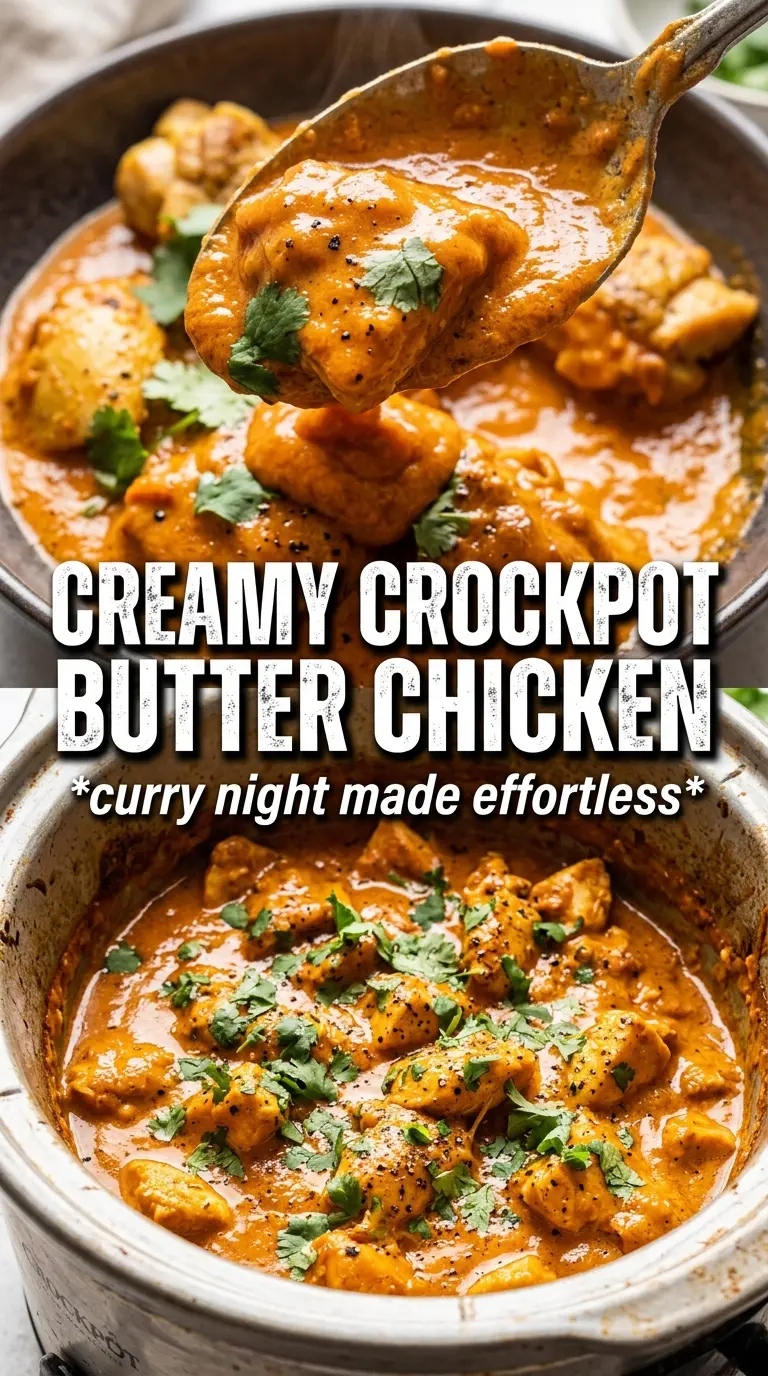 Slow Cooker Indian Butter Chicken creamy spiced curry