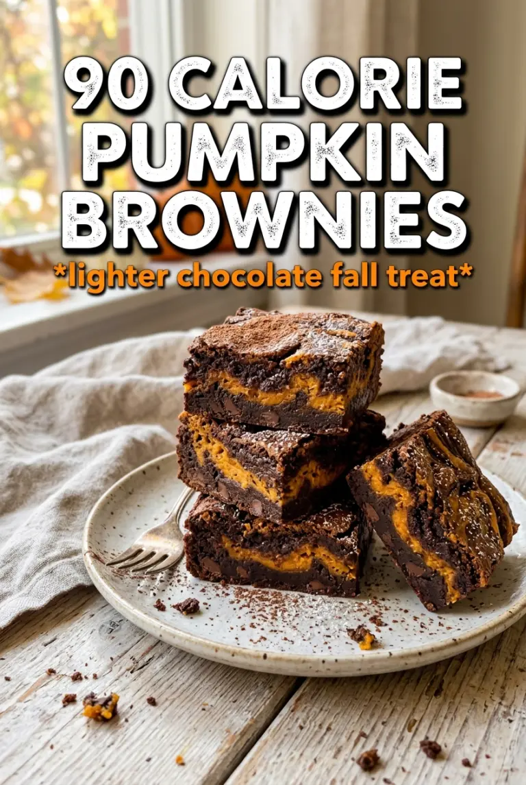 90 Calorie Pumpkin Brownies