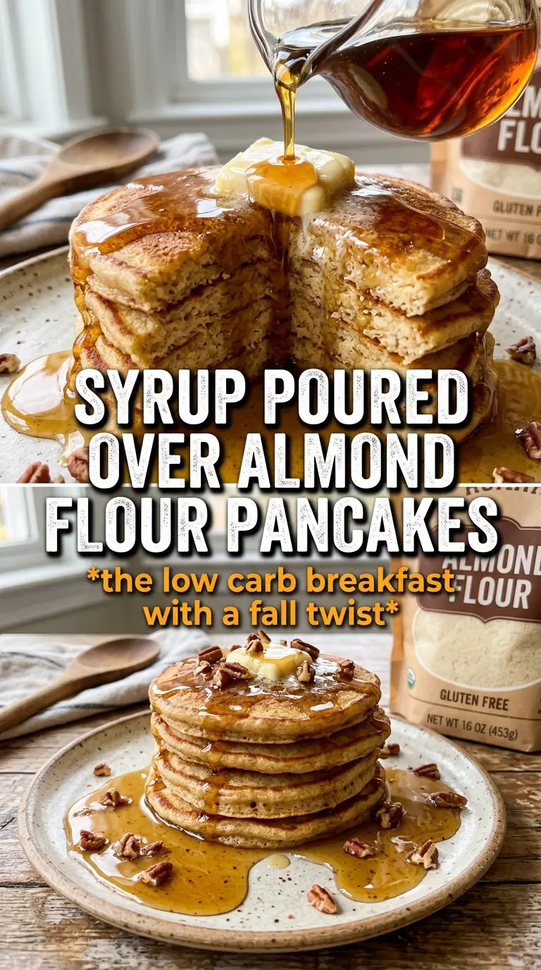 Almond flour pumpkin pancakes golden spiced