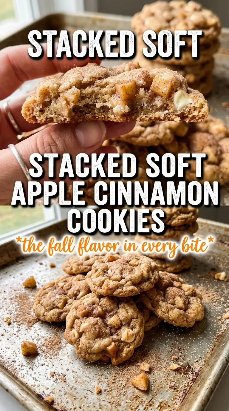 Apple Cinnamon Cookies soft spiced glazed
