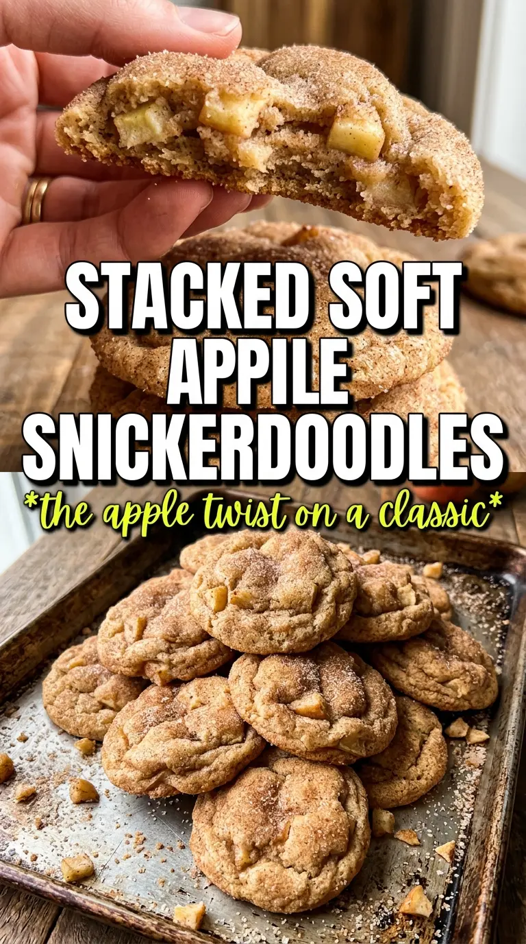 Apple Snickerdoodles soft chewy cinnamon
