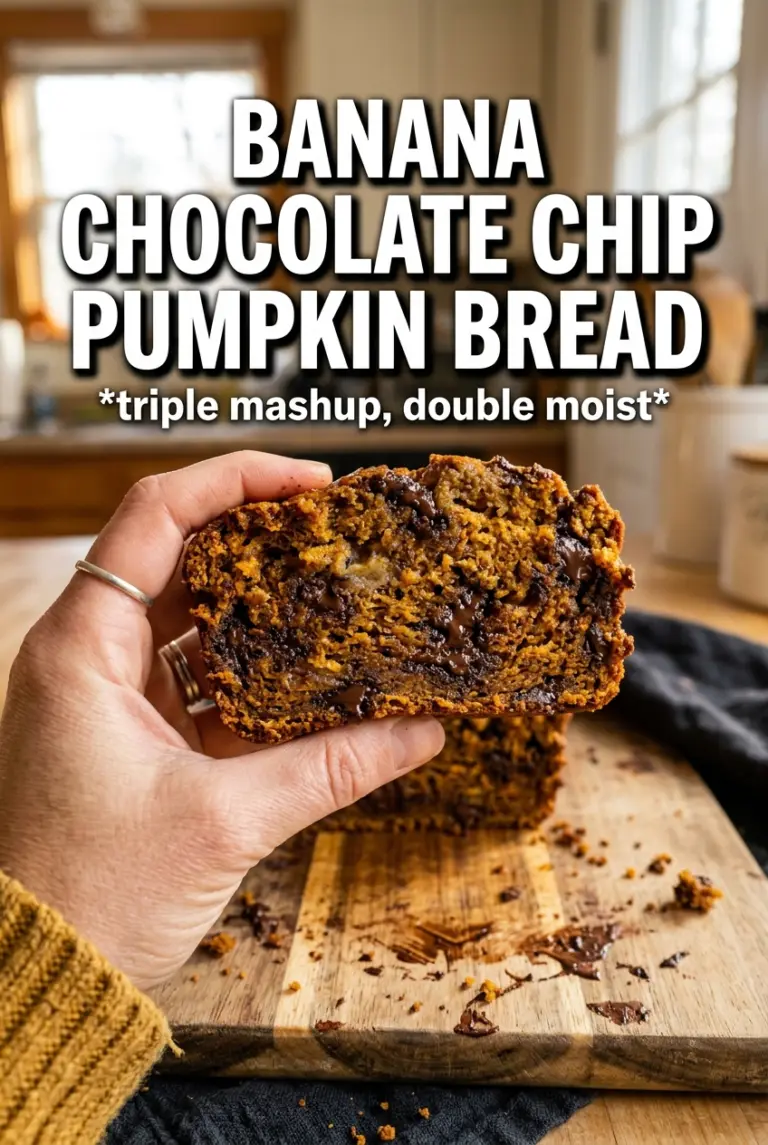Banana Chocolate Chip Pumpkin Bread