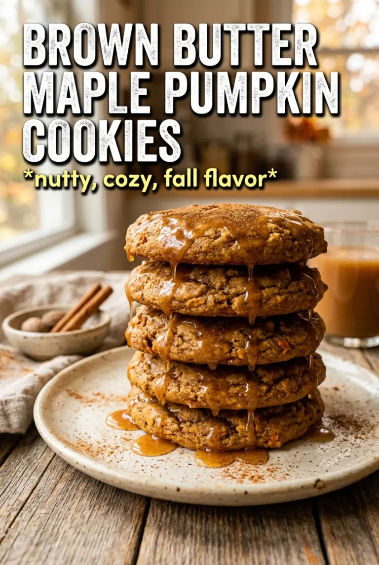 Brown Butter Maple Pumpkin Cookies