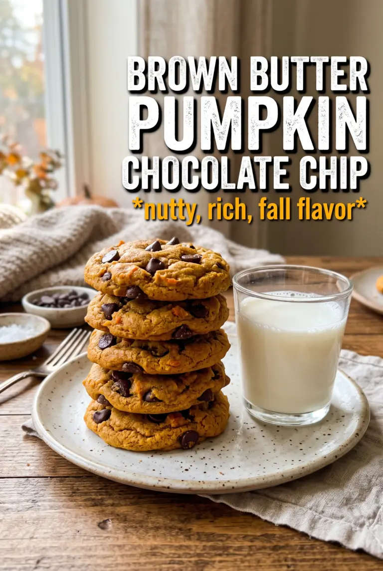 Brown Butter Pumpkin Chocolate Chip Cookies