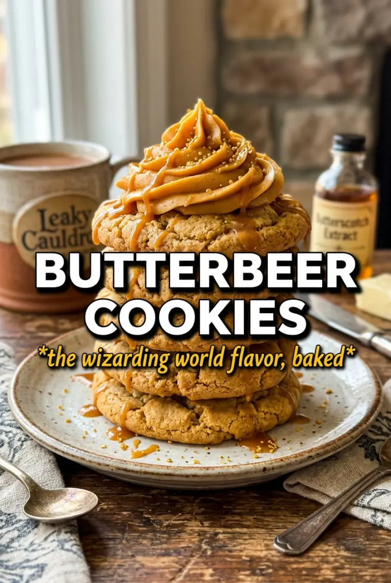 Butterbeer Cookies With Butterscotch Frosting