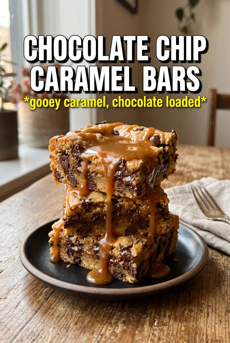 Chocolate Chip Caramel Bars