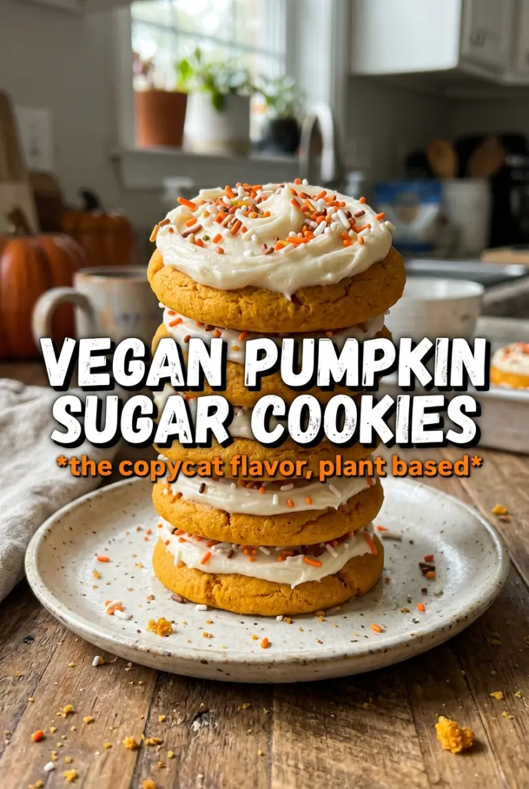 Copycat Vegan Pillsbury Pumpkin Sugar Cookies