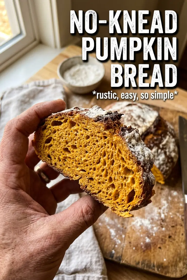 No-Knead Pumpkin Bread