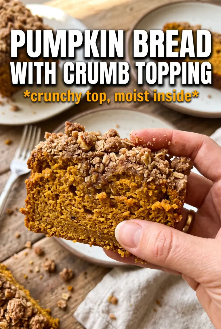 Pumpkin Bread With Crumb Topping