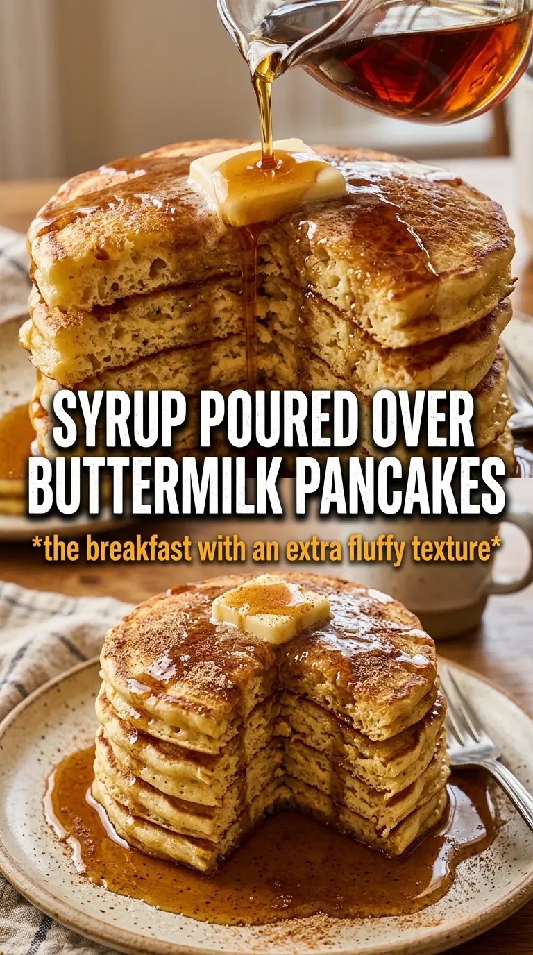 Pumpkin Buttermilk Pancakes fluffy golden
