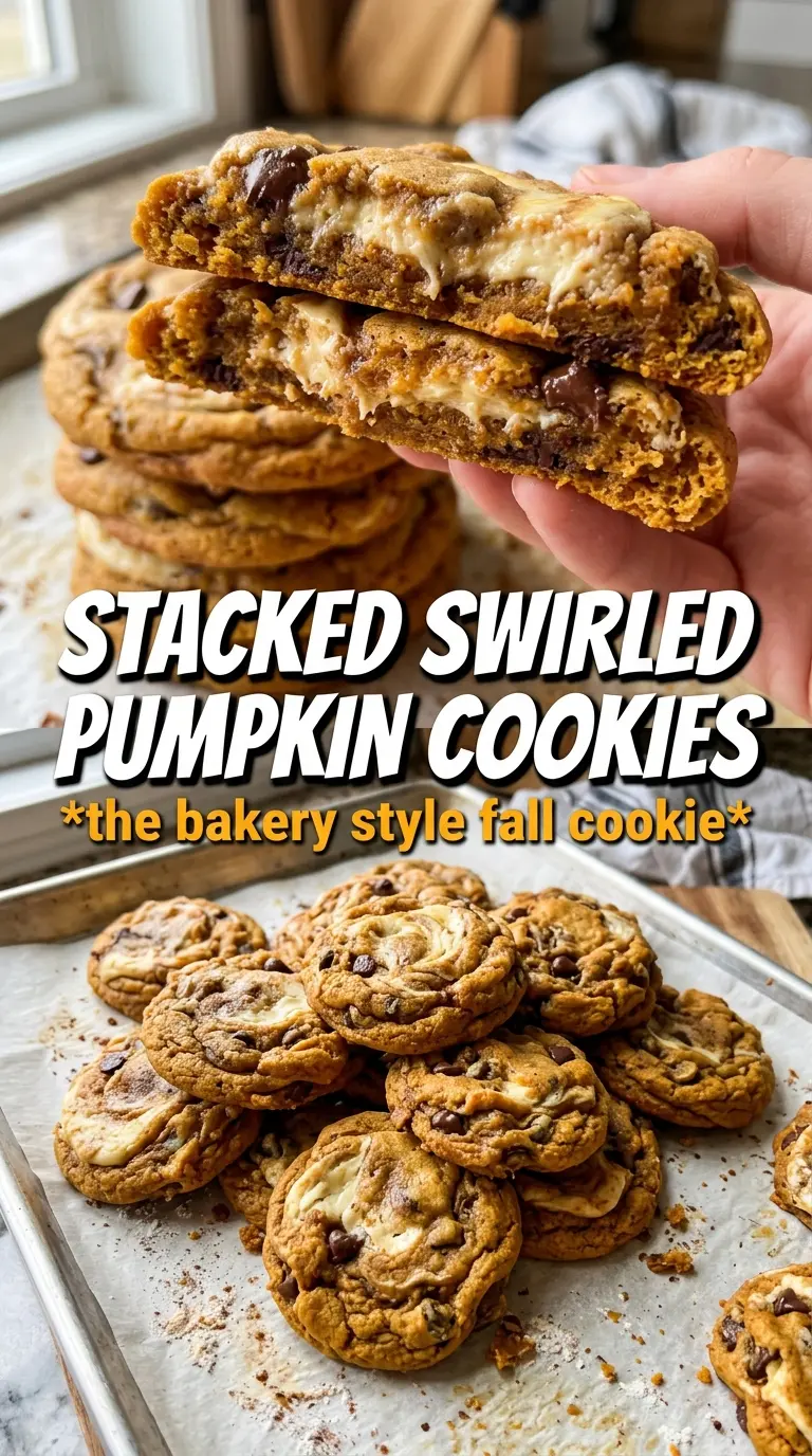 Pumpkin Cheesecake Cookies with cheesecake center, cinnamon sugar