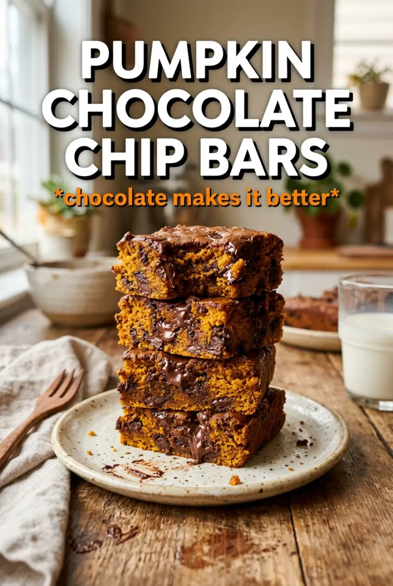 Pumpkin Chocolate Chip Bars
