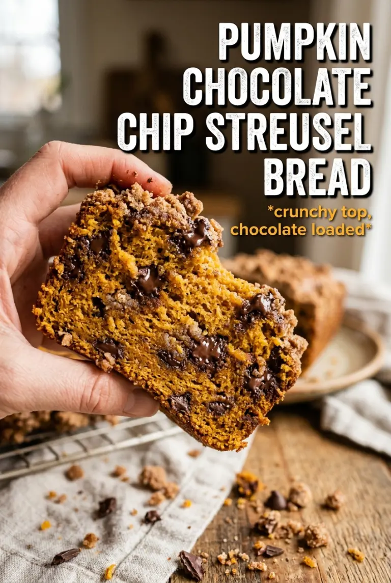Pumpkin Chocolate Chip Streusel Bread