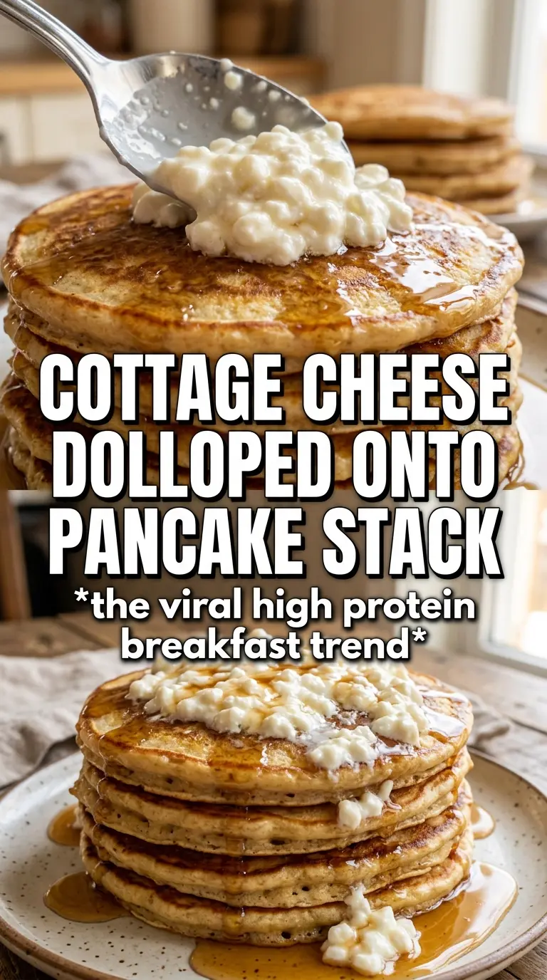 Pumpkin Cottage Cheese Pancakes fluffy golden