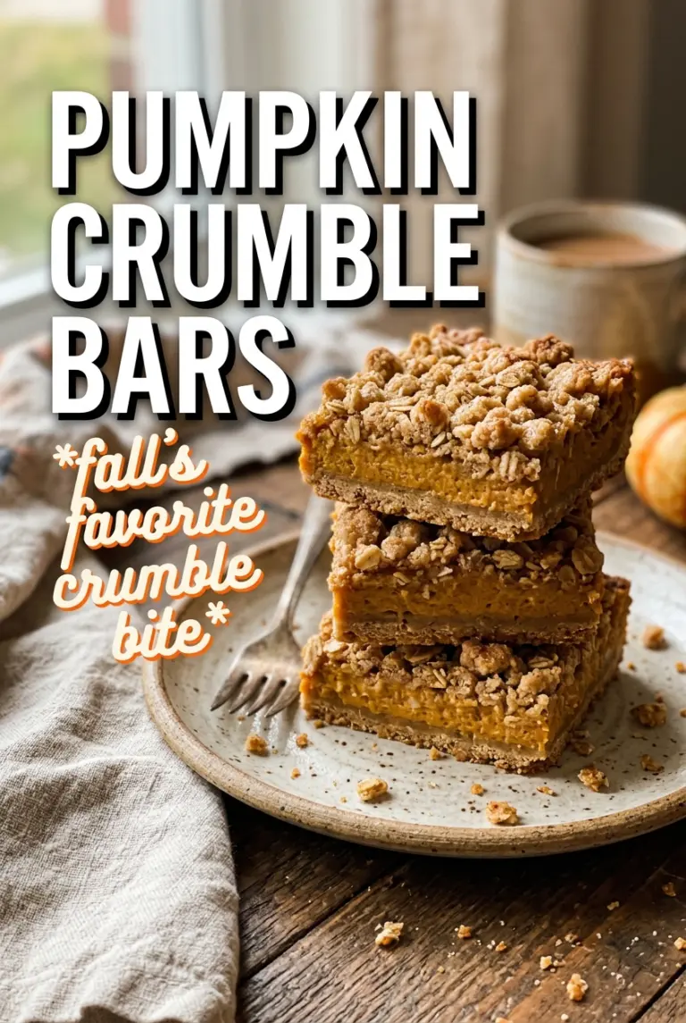 Pumpkin Crumble Bars
