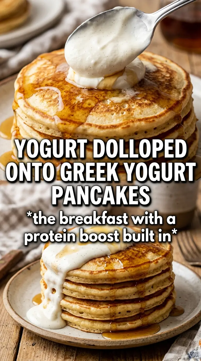 Pumpkin Greek Yogurt Pancakes fluffy golden