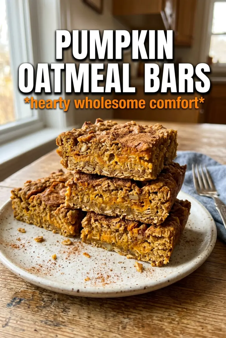 Pumpkin Oatmeal Bars