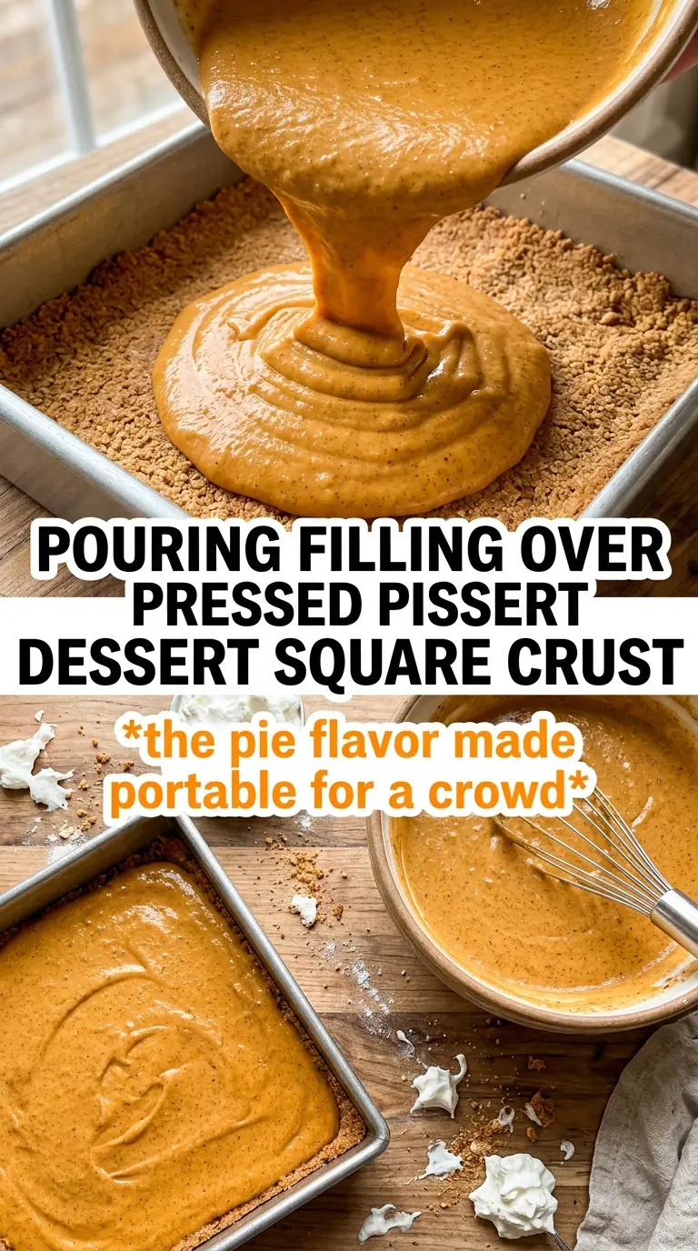 Pumpkin Pie Dessert Squares pumpkin custard crumb topping