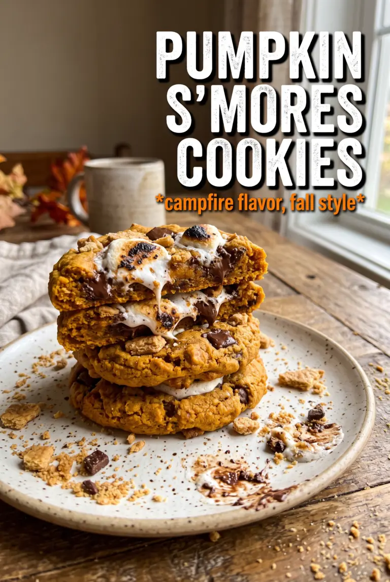 Pumpkin S’Mores Cookies