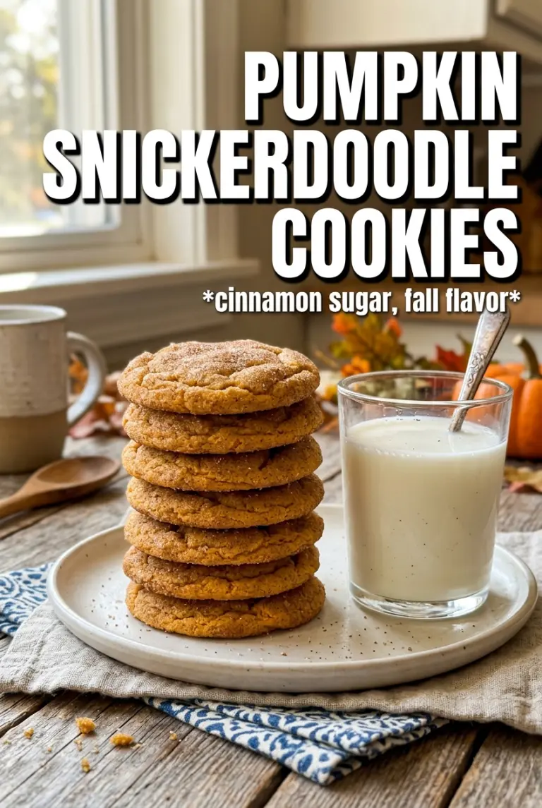 Pumpkin Snickerdoodle Cookies