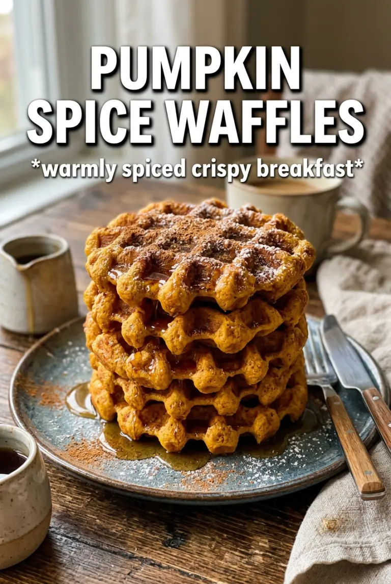 Pumpkin Spice Waffles