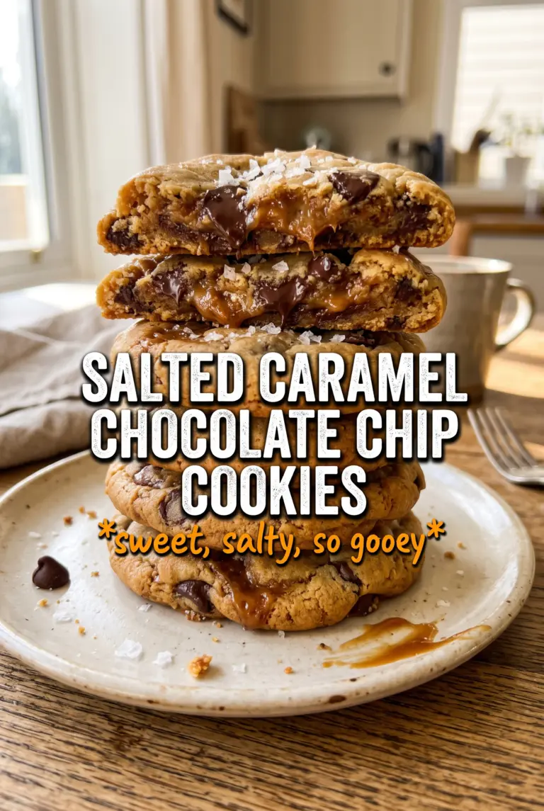 Salted Caramel Chocolate Chip Cookies