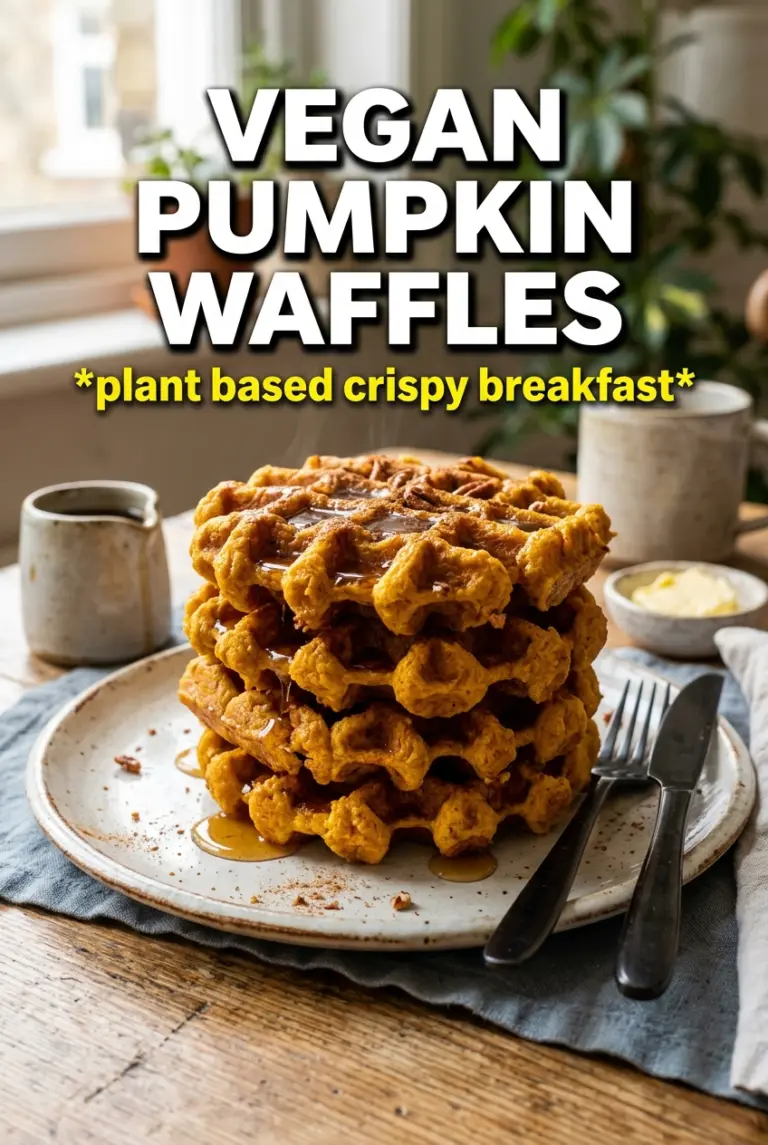 Vegan Pumpkin Waffles